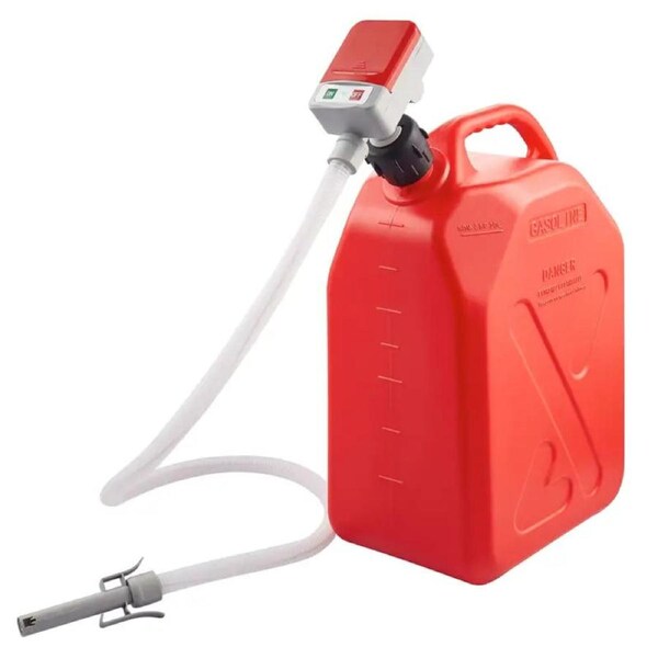 Portable Battery-Powered Fuel Pump Nozzle Series - Red