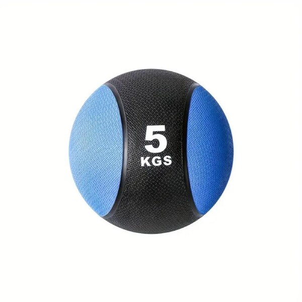 1pc 5kg Solid Rubber Medicine Ball - Gravity Ball for Fitness