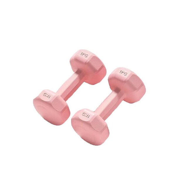 1 Pair 2.0KG Fixed Dumbbell Set - Pink