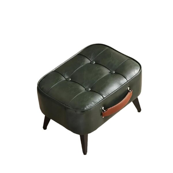 Super Soft Faux Leather Upholstered Seat - Green Black