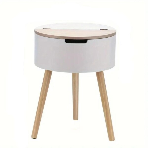 Floor Standing Organizer Lift-Top Storage Side Table