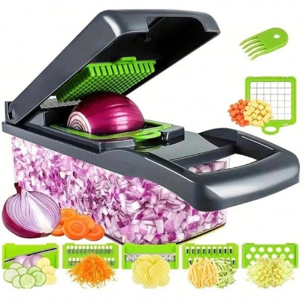 16 Pieces/Set Multifunctional Vegetable Chopper