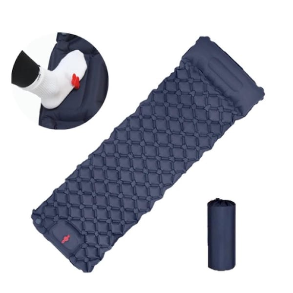 Outdoor Ultralight Camping Sleeping Pad with Built-in Pump and Headrest