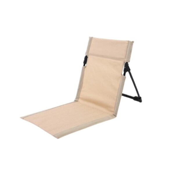 Outdoor Foldable Reclining Camping Chair with Backrest Cushion