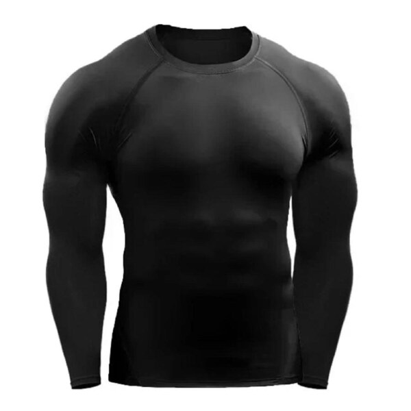 Long Sleeve T Shirt Men Elastic Training T-shirt
