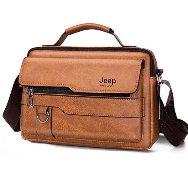 Men's High-Quality PU Leather Crossbody Messenger Bag