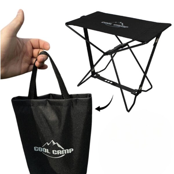 Oxford Cloth Folding Camping Stool - Portable Mini Chair