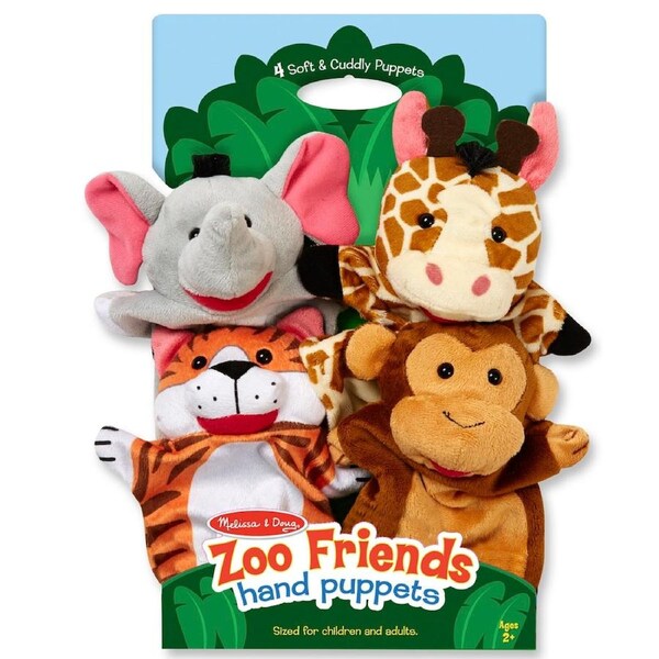 Melissa & Doug - Hand Animal Puppets - Zoo