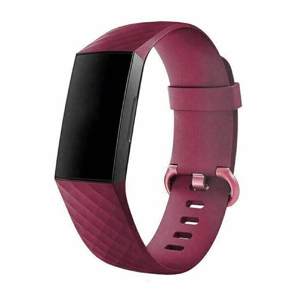 Fitbit Charge 3/4 Smart Watch Classic Replacement Band Vermilion