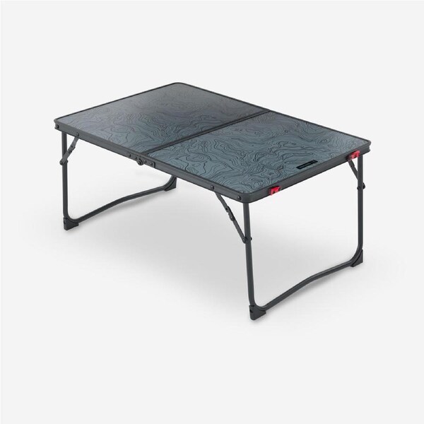 Quechua Low Folding Camping Table Mh100 Grey