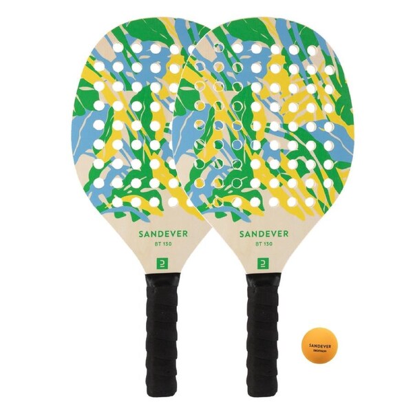 Sandever Beach Tennis Racket Set Experience Green