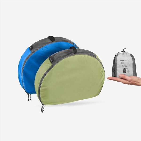 Decathlon Trekking Half Moon Storage Bag 2 Pack 2 X 15L