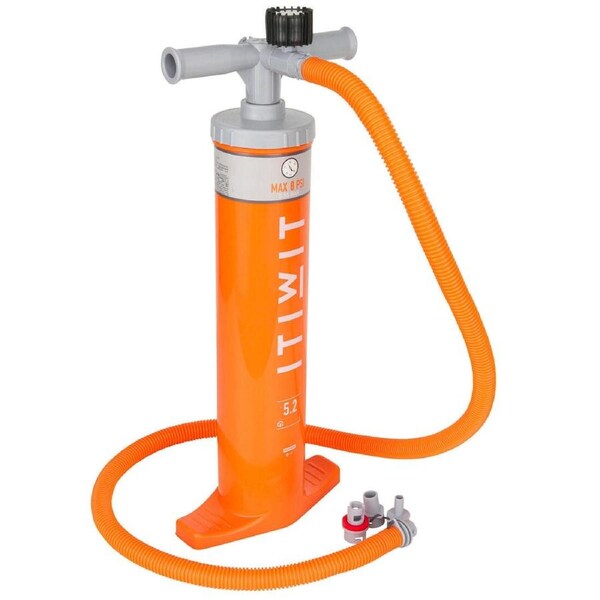 Decathlon Dual Action Low Pressure Hand Pump For Canoes And Kayaks 2X2.6L 1 8 Psi