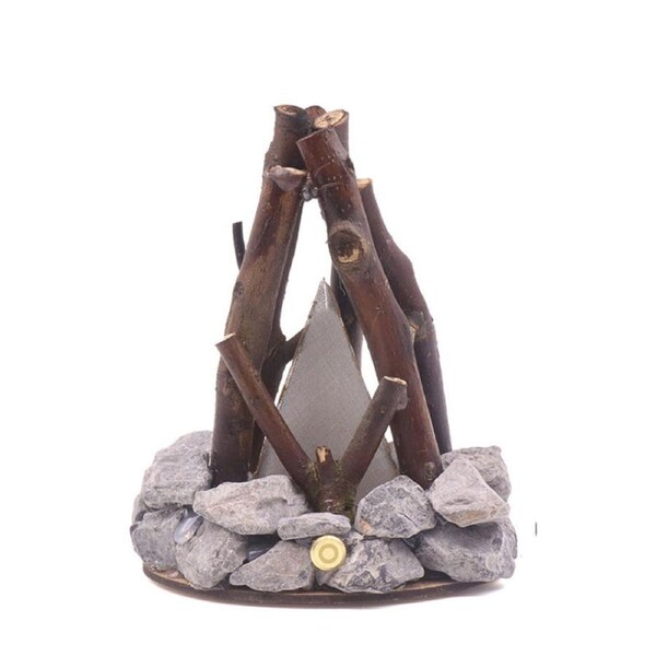 Nevenka LED Night Light Wooden Campfire Dimmable USB Powered for Bedroom Office-B