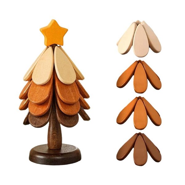 Catzon Wooden Tree Trivet Set Hot Dish Protector-Star4