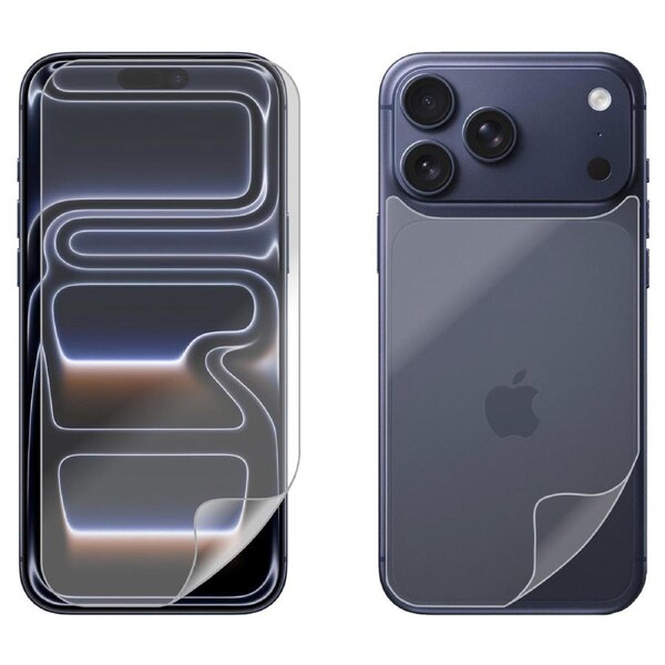 Soft PET Film Screen Protector Guard for Apple iPhone 17 PRO MAX Front and Back