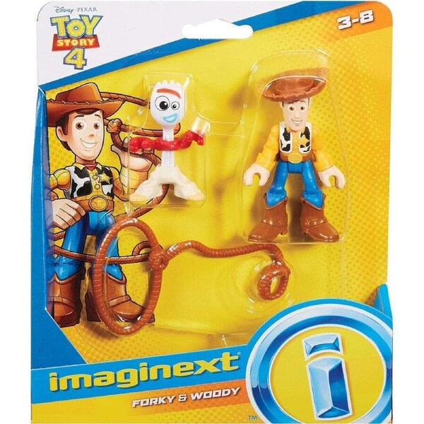 Toy Story 4 Imaginext Basic Figure 2 Pack Forky + Woody