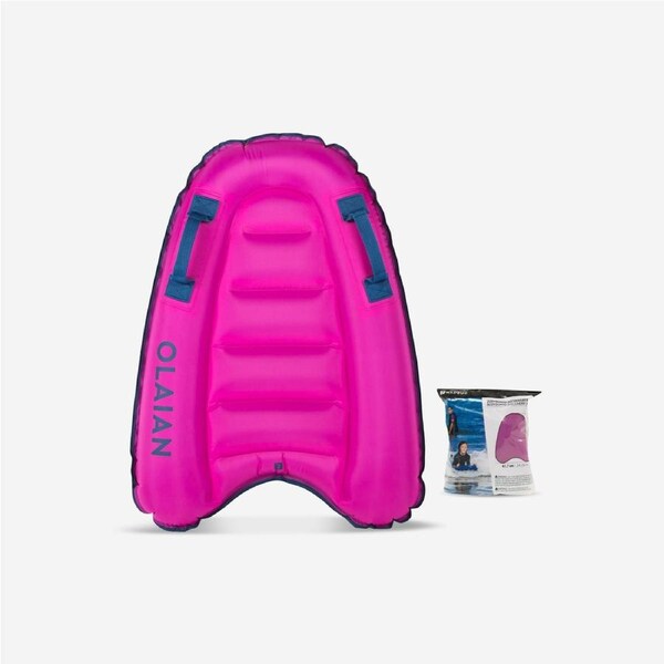 Decathlon Kid'S Inflatable Bodyboard For 4 8 Year Olds (15 25 Kg) Pink