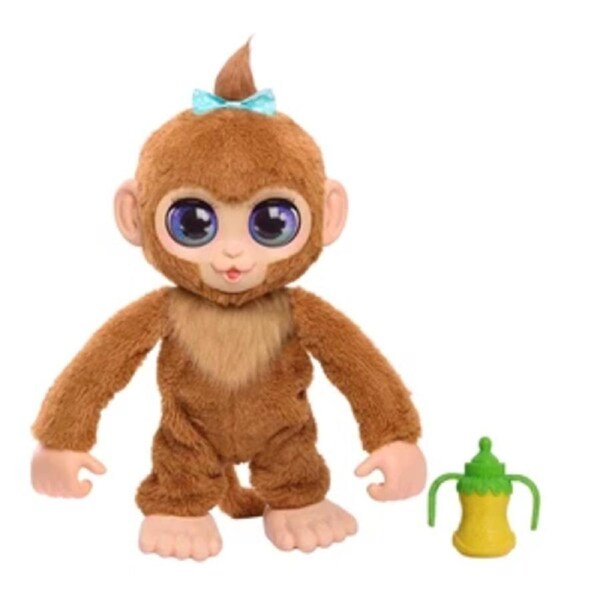 FurReal Peanut Playful Monkey Interactive Plush 100 Reactions Flips Giggles 4+