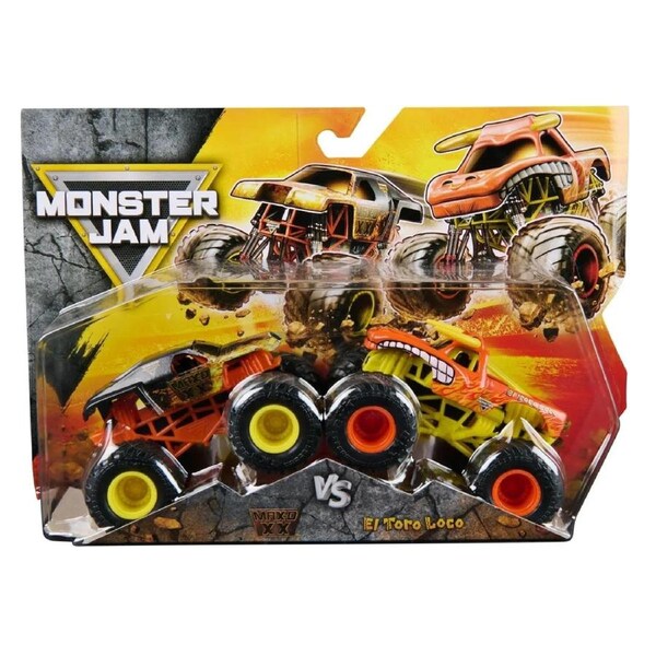 Monster Jam Series 33 Truck 2 Pack Max-D XX vs El Toro Loco Diecast Ages 3 Plus