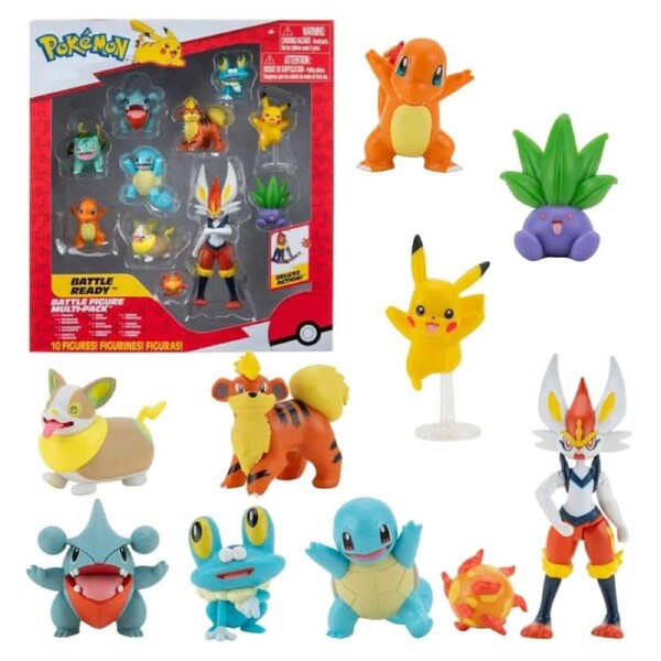 Pokemon Battle Figures Pack 10 Creature Fighters Play Display Fun Adventure