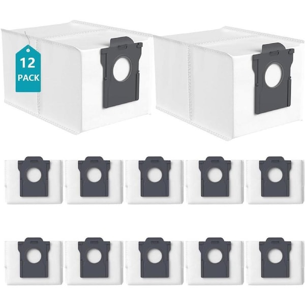 12 Bags For MOVA P50 Ultra, P50 Pro Ultra, V50 Ultra, Mobius 60, Z60 Ultra & E40 Ultra Robot Vacuum Cleaners