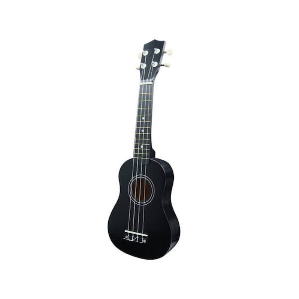 21" Soprano Ukulele 4 String Black UK-01-BLK