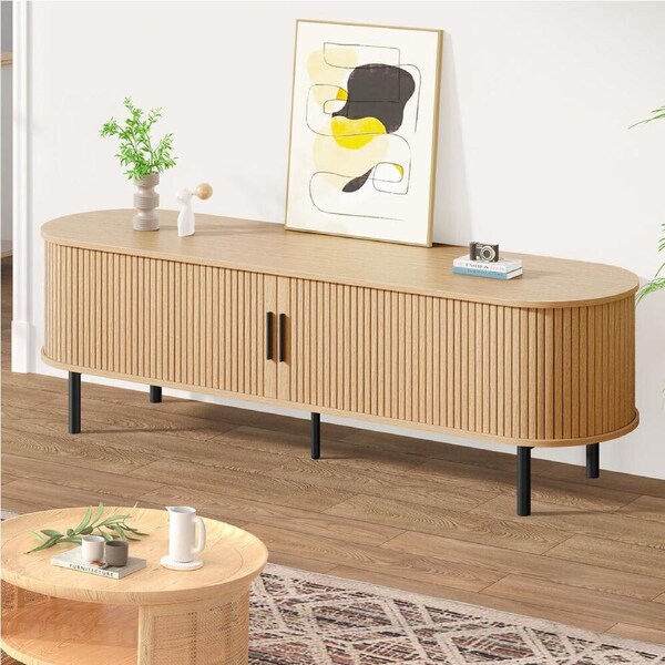 ALFORDSON TV Stand Entertainment Unit Cabinet 160cm Sliding Doors