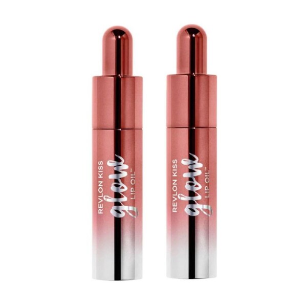 2 x Revlon Kiss Glow Lip Oil 7.1mL - 003 M.V.Peach