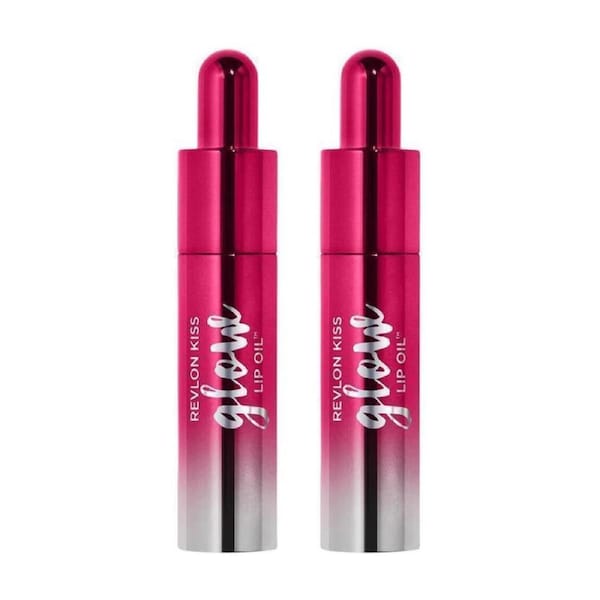 2 x Revlon Kiss Glow Lip Oil 7.1mL - 008 Berry Brilliant