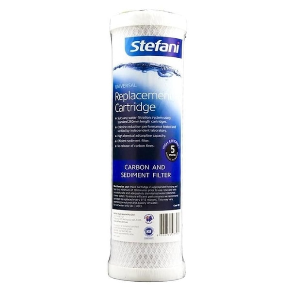 Stefani 5 Micron High Efficiency Universal Carbon Block Cartridge - 250mm [102]