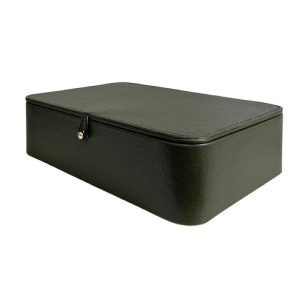 SS Collective Moss Green Stitched With Gold Decorative Box 24x15cm