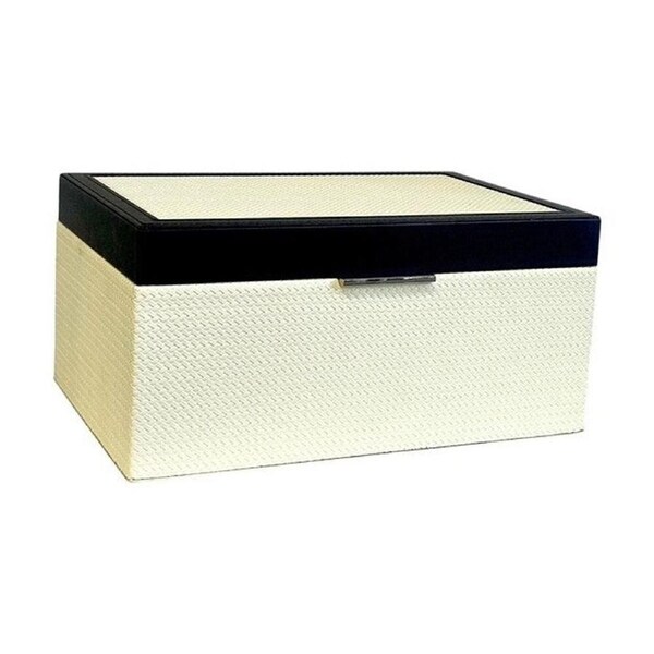 SS Collective Coco Cream & Black Decorative Rectangle Box 30x20x14cm