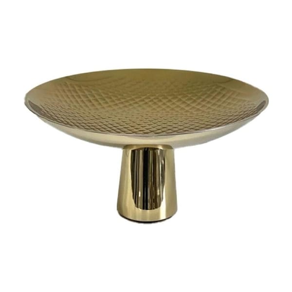 SS Collective Gold Double Wall Decorative Pedestal Stand 36x19.5cm