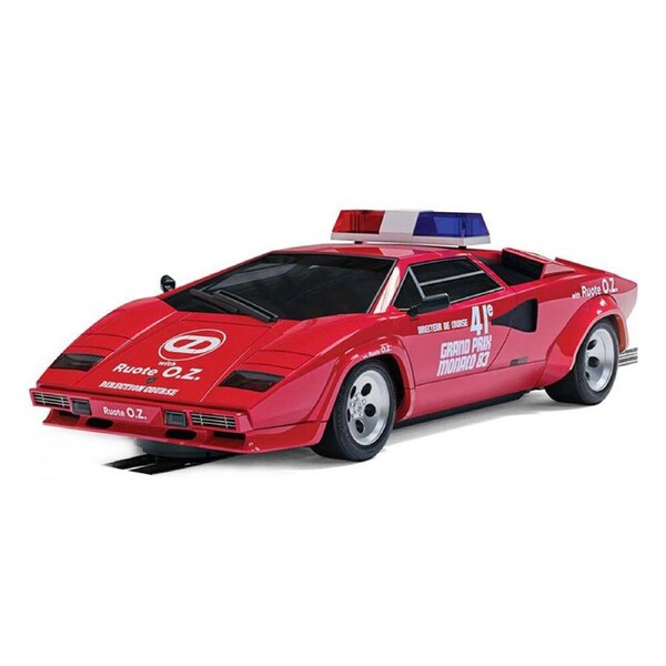 Scalextric 1:32 Scale Lamborghini Countach 1983 Monaco GP Safety Car Slot Car