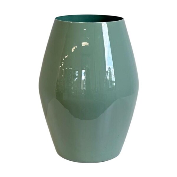 SS Collective Green Enamelled Sculptural Vase Home Decoration 29cm