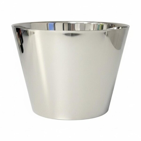 SS Collective Silver Double Wall Concave Drinks/Ice Bucket 30x25cm