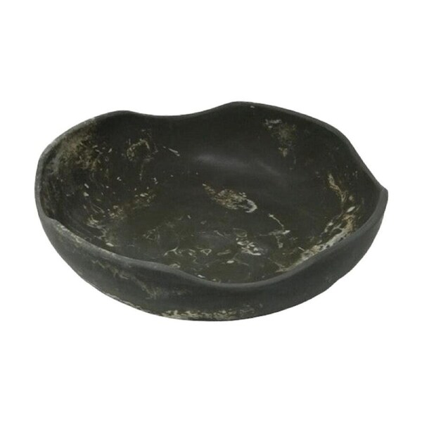 SS Collective Khaki Marbled Style Salad/Serving Bowl Small 28cm