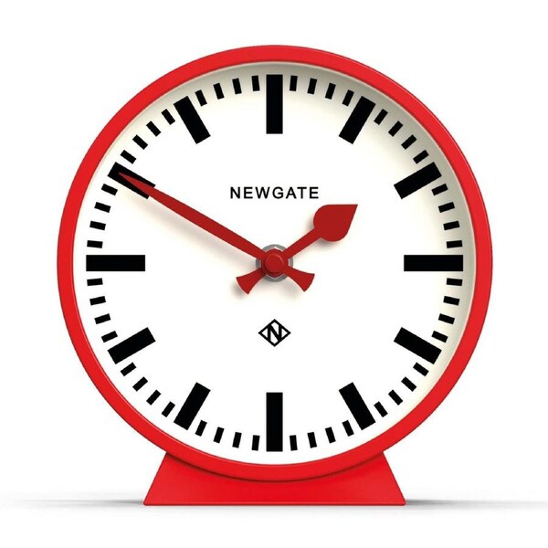 Newgate Railway Mantel Clock Fire Engine Red
