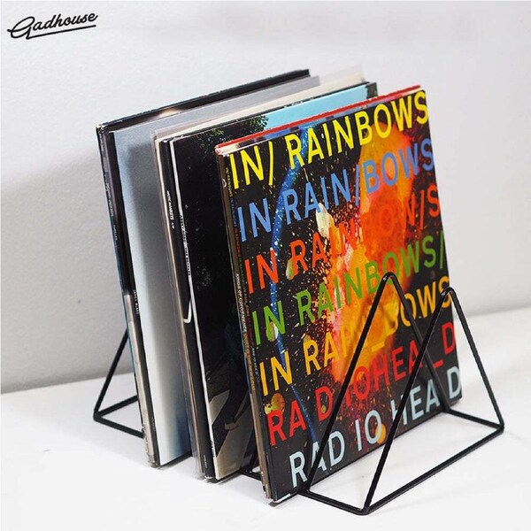 Gadhouse Vinyl Rack (Iron Wire) - Black
