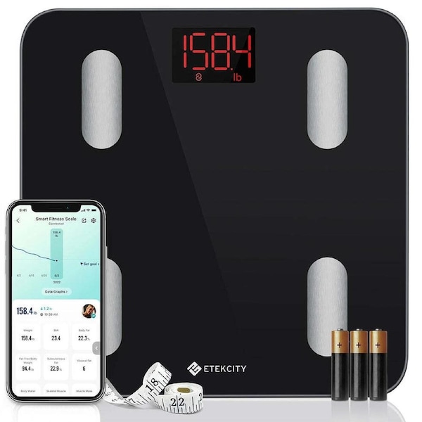 Etekcity Smart Scale for Body Weight - Black
