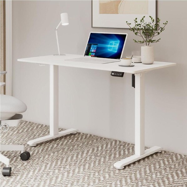 110cm Electric Standing Desk Height Adjustable - White
