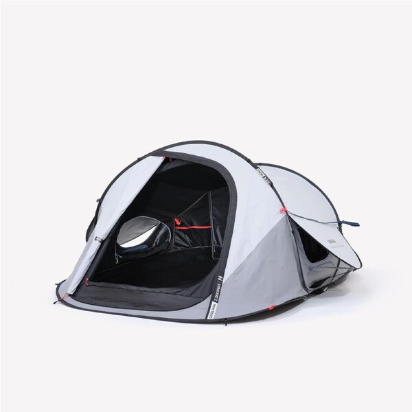 Quechua Camping Tent 2 Seconds 2 Person Fresh&Black
