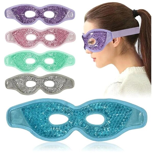 5 Pack Cooling Eye Masks for Puffy Eyes Reusable Hot Cold Compress Gel Eye Mask