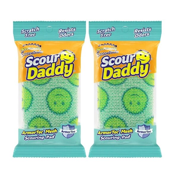 Scrub Daddy Essentials Scour - Green x2