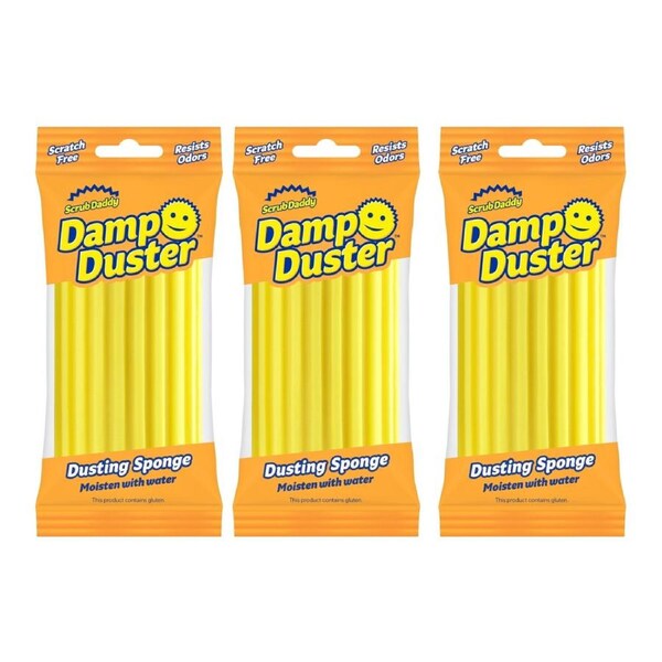 Scrub Daddy Damp Duster - Yellow x3