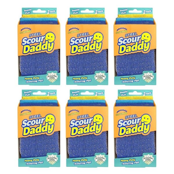 Scrub Daddy Steel Scour 2pk x6