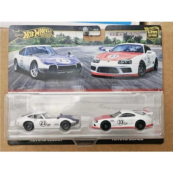 2025 HOT WHEELS Twin Set - Toyota 2000GT #22 & Supra #33 (Premium Cars) Q10