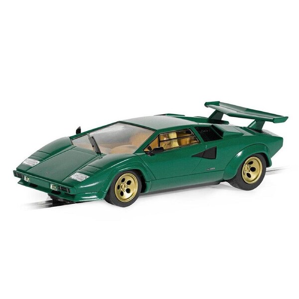 Scalextric 1:32 Scale Lamborghini Countach Green Slot Car Model