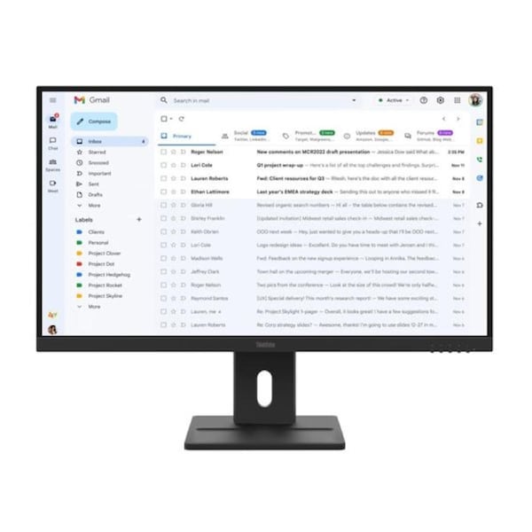 LENOVO ThinkVision E27-40 27' FHD IPS Monitor 1920x1080 16:9 4ms 100Hz Anti-glare Tilt Swivel Pivot Height Adjust VGA DP HDMI VESA 3yr WTY Black